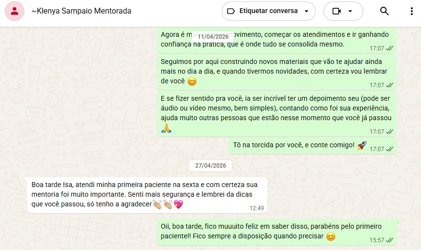 Mensagem de Klenya Sampaio
